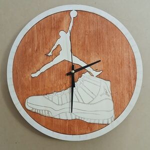 Retro 11 Basketball Silhouette Wall Clock